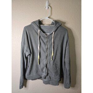 Avocado Gray Fleece-Lined Full‎ Zip-Up Hoodie XS